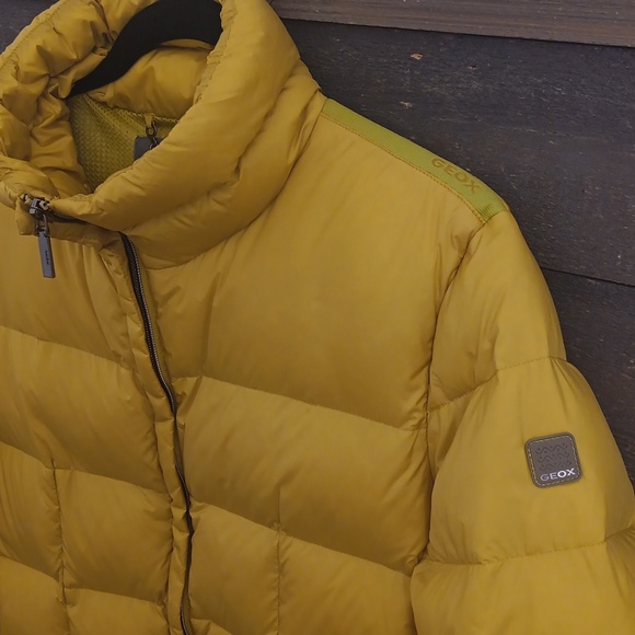 Geox Mustard Puffer Jacket - Picture 5 of 9